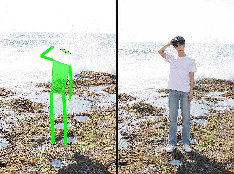 Subject-side pose guidance showcase 02