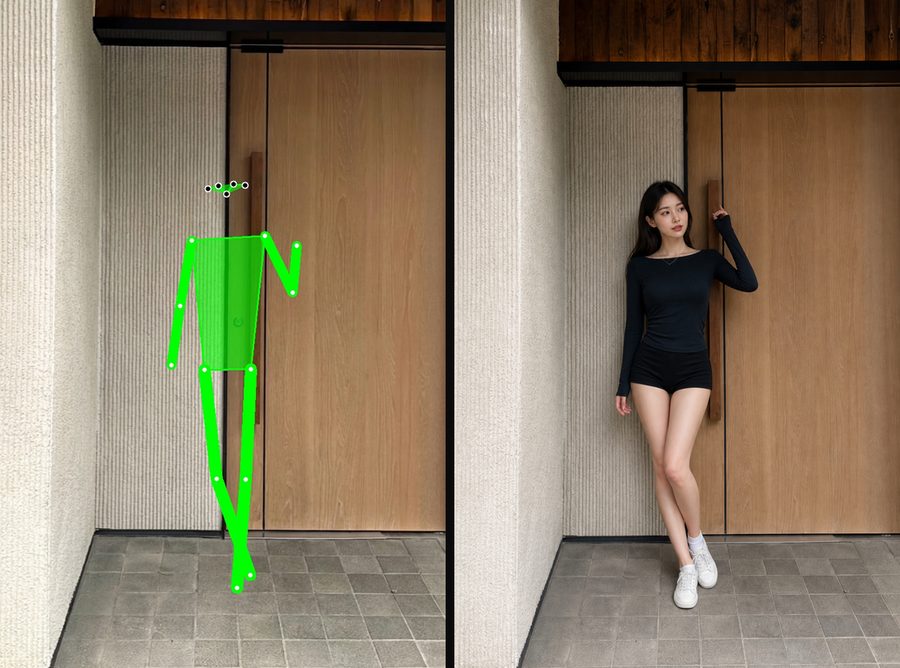 Subject-side pose guidance showcase 04