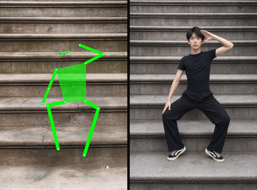 Subject-side pose guidance showcase 18